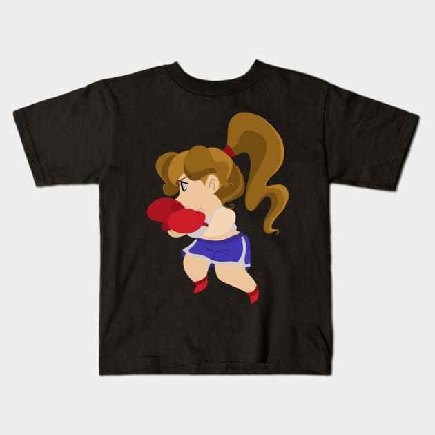 Cute Little Boxer Girl Kids T-Shirt by saradaboru